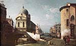 Venetian Capriccio with View of Santa Maria dei Miracoli 